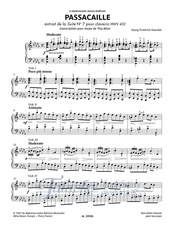 Passacaille, transcription for the harp